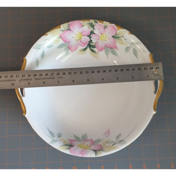 Noritake Azalea Porcelain 2 Bowls open Handles green M mark - Picture 9 of 16